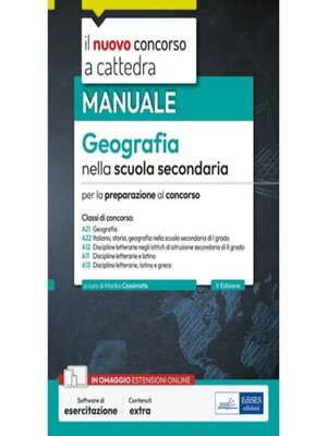cover image of Manuale di Geografia nella scuola secondaria per il nuovo concorso a cattedra